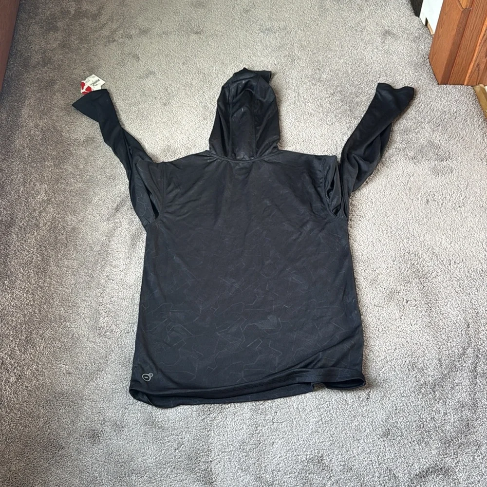 Puma Black Athletic Pullover Hoodie Logo Activewear Lightweight SIZE XL